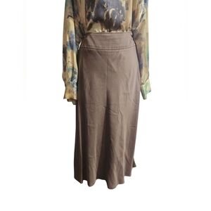 J.JILL Long Brown Skirt SZ.6 Tall
